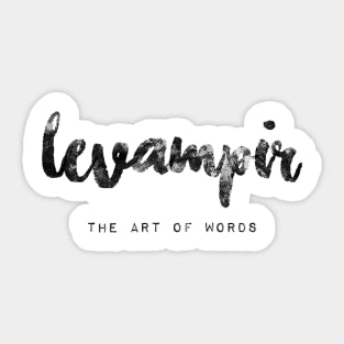 LeVampir - The Art of Words Sticker
